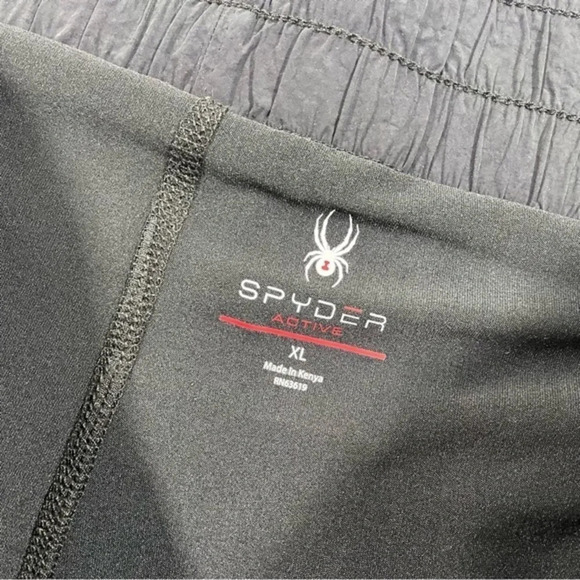 New Spyder Womens 3” Two in One Shorts Black Size XL - Picture 7 of 7